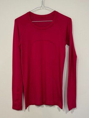 Lululemon Swiftly Tech Long-Sleeve Shirt 2.0 *Hip Length Pink Dragonfruit Size 6